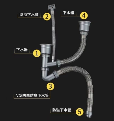 부엌 세탁물을 위한 스퀘어 680*450mm 언더 마운트 바 싱크대 두배 사발